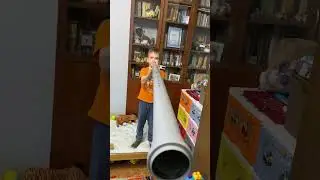 Звук из канализационной трубы) Диджериду. (Didgeridoo from a sewer pipe) #music #percussion