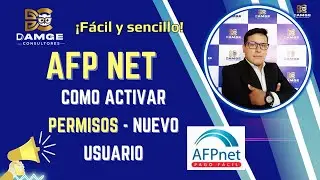 🚨Cómo activar los permisos de nuevo Usuario en AFP NET para declarar Planillas 2024 | Actualizado