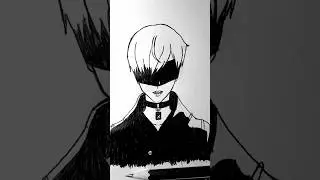 YoRHa No.9 Type S drawing #shorts #nierautomata