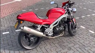 Triumph Speed Triple T509 / BOS exhaust revving sound