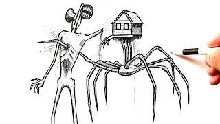 How to draw a House Head attacking Siren Head
