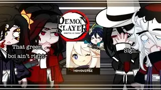Uppermoons+Muzan & Yoriichi react to Genshin impact & Kny |Demon slayer| (Kny)