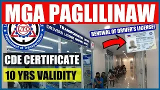 MGA PAGLILINAW SA PAGRENEW NG DRIVER'S LICENSE | LTO RENEWAL OF DRIVER'S LICENSE