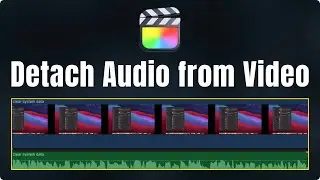 How To Separate AUDIO from VIDEO in Final Cut Pro