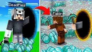 PORTAL SİLAHIYLA ELMASLARI ÇALDIM - Minecraft