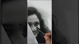 Realistic pencil drawing of a girl "Samayna" the girl who attracts freshness with her smile 😊