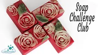 Cold process soap making, soap carving, soap challenge club watermelon theme soap.