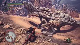 Monster Hunter World Beta - Barroth Hunt in the Wildspire Waste