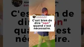 C’est bien de dire non quand c’est nécessaire #shortvideo #motivation #gratitudemindset #meditation