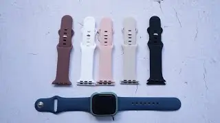 6 Pack Apple Watch Sport Band Compatible with iWatch Series 9 Ultra 8 7 6 5 4 3 2 1 SE #AMSKY