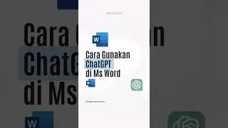 Cara Gunakan ChatGPT di Microsoft Word #microsoftoffice #microsoftexcel #microsoftword #tutorial