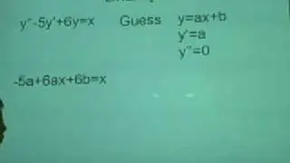 Differential Equations - Method of undetermined coefficients