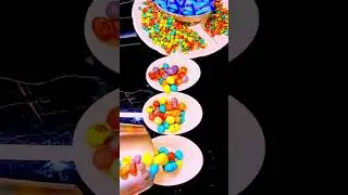 asmr Cups of colorful candies #asmr #shorts