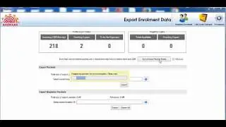 Aadhar ECMP 3.3.3.3 Synchronize/export data आधार क्लाइंट को  synchronize और डाटा Export
