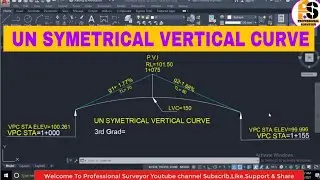 How to calculate un symetrical vertical curve. vertical curve |