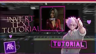 Invert text tutorial in after effects l 