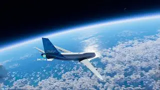 Boeing 747 падает - Microsoft Flight Simulator 2020