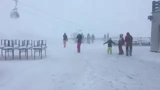 FAIL - Ski lift - extreme wind - very SCARY!