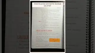 Carbon and it's Compounds Handwritten Notes with PDF link || Class 10 term 2 || 