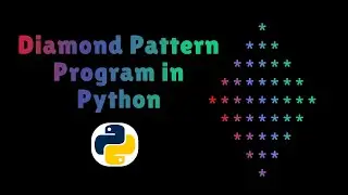 diamond pattern program in python
