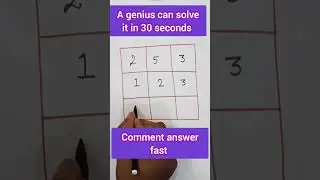 puzzle for genius only #mathpuzzle #canyousolve #youtubeshorts #math #shorts #viral
