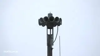 Federal Signal STH-10 Siren Test, Alert, Delavan, WI