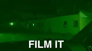 FILM IT : Creepy Night Tour of Creepy Motels : Man Screaming Inside Room!