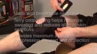 MAXAR Airprene (Breathable Neoprene) Wrap-Around Knee Brace (Double-Pivot Hinge) - KNS-140