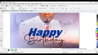 Design your own Birthday social media post in Corel Draw the easy way.