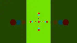 Pulsating Hexagonal animation green screen background video for various projects