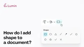 How to add shapes to a document