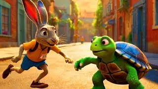 ¡LA LIEBRE Y LA TORTUGA CANTAN!  Títeres con la canción más famosa