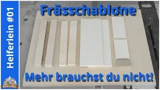 Ob das wirklich so einfach funktioniert? Frässchablone für die Oberfräse