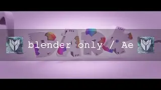 Free blender only and ae template - looks stupid xD