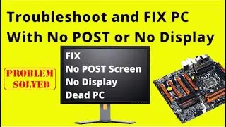 😱FIX BIOS Black Screen No Display No Post | HOW TO FIX | B450M B550 