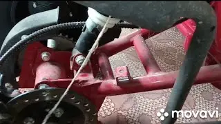 Квадрик ATV-125cc / Замена заднего амортизатора