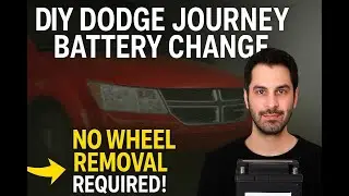 DIY Dodge Journey Battery Change | No Wheel Removal Required!