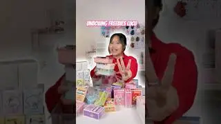 UNBOXING FREEBIES FREEBIES LUCUU😭💖🫵🏻