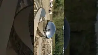 giant marble run on a sand dune in Berlin