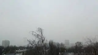 Снегопад в Москве 24 декабря 2022 года 4K