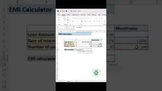 EMI calculation in Excel using PMT function