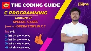 Special Cases of Increment And Decrement Operators in C |  BCA | B-Tech | C Language Tutorials