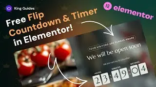 How to Create Flip Countdown & Timer Easy in Elementor for Free? - King Addons for Elementor