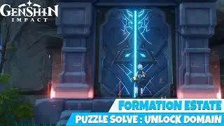 Unlock Formation Estate Genshin Impact Domain | (You should stop rain first)