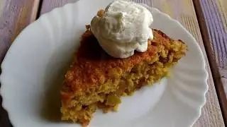 Пирог с овсянкой и фруктами
