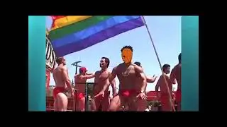 Tobi y Itachi en marcha LGBT
