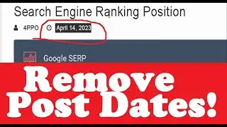How to Hide Date in Wordpress Posts - No Plugins or Theme Code!