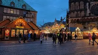 4k Bremen, Germany Christmas 🎄 markers 2023 #christmasmarket #bremenchristmasmarket #bremen