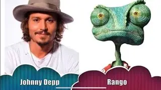 Johnny depp as Rango