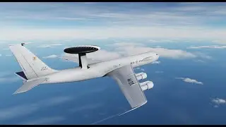 AWACS + 10 B-52H Bombers Entering Russian Air Defense Zone